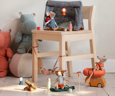 Maileg Miniature Thermos And Cups Coral