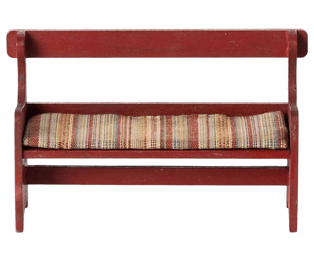 Maileg Bench Mouse - Red