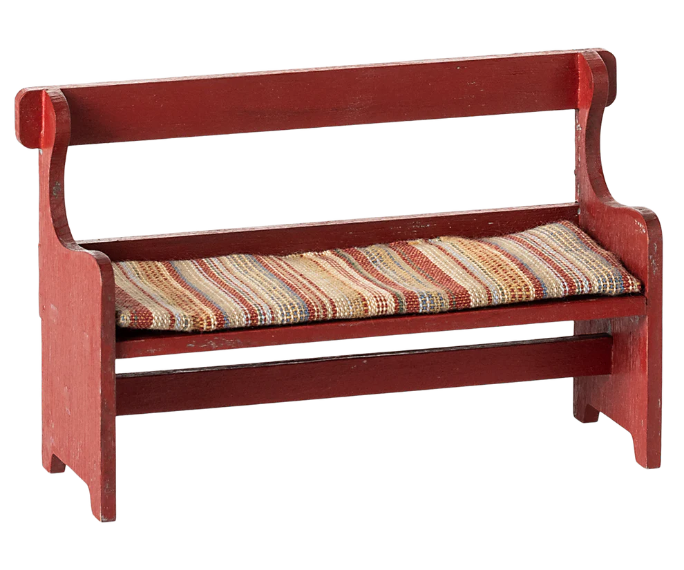 Maileg Bench Mouse - Red
