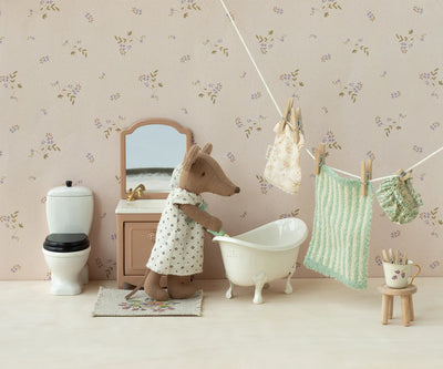 Maileg Sink Dresser Mouse Dark Powder