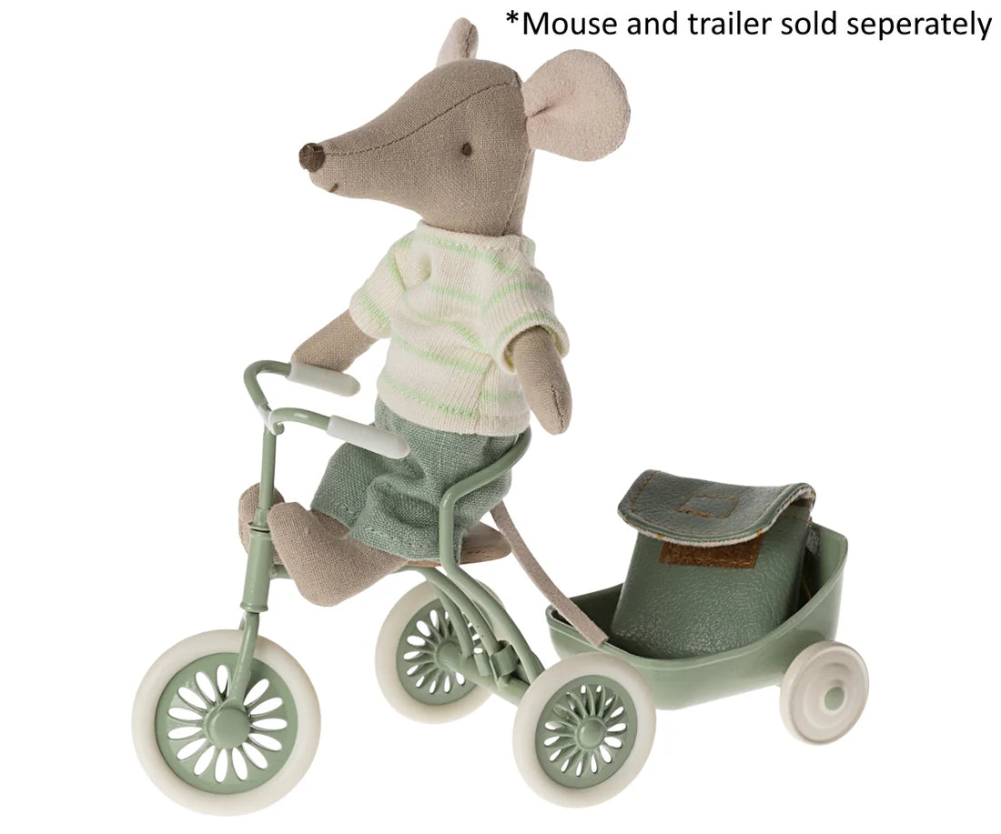 Maileg Abria Tricycle Mouse Green