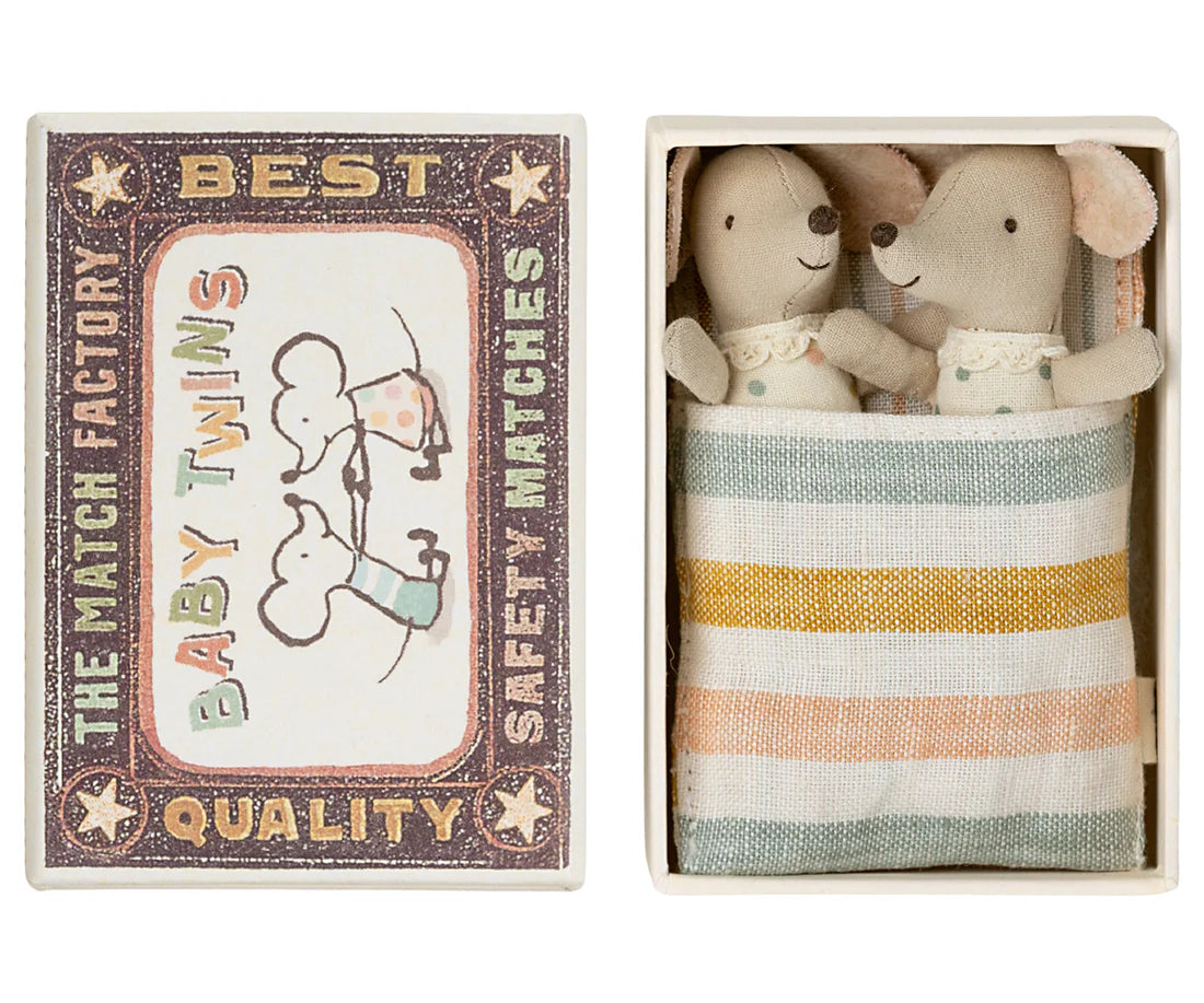 Maileg Mice Twins Baby in Box