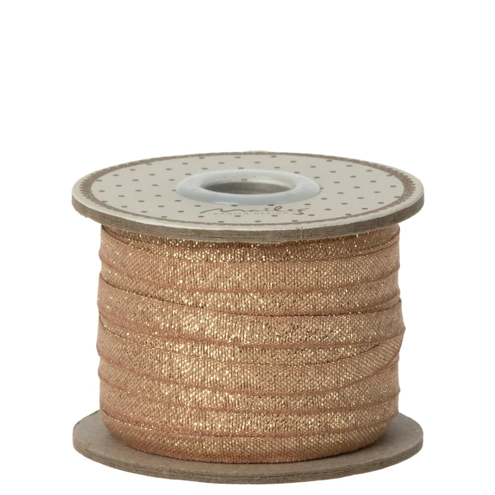 Maileg Ribbon 25m - Vintage Rose/ Gold