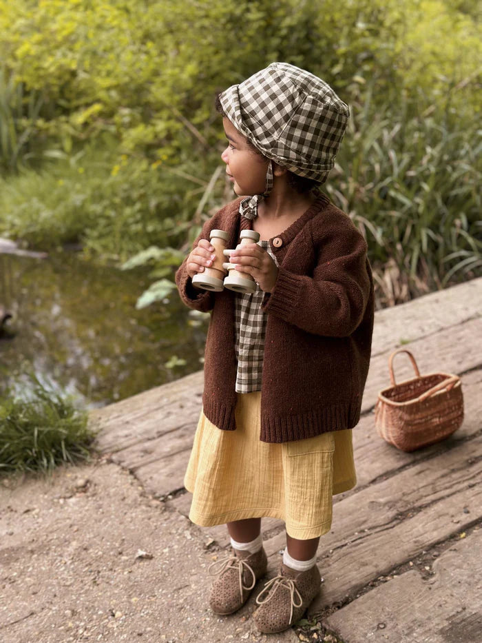 Boxy Wool Cardigan Soil