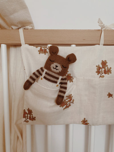 TEDDY KNIT TOY - ECRU OVERALLS