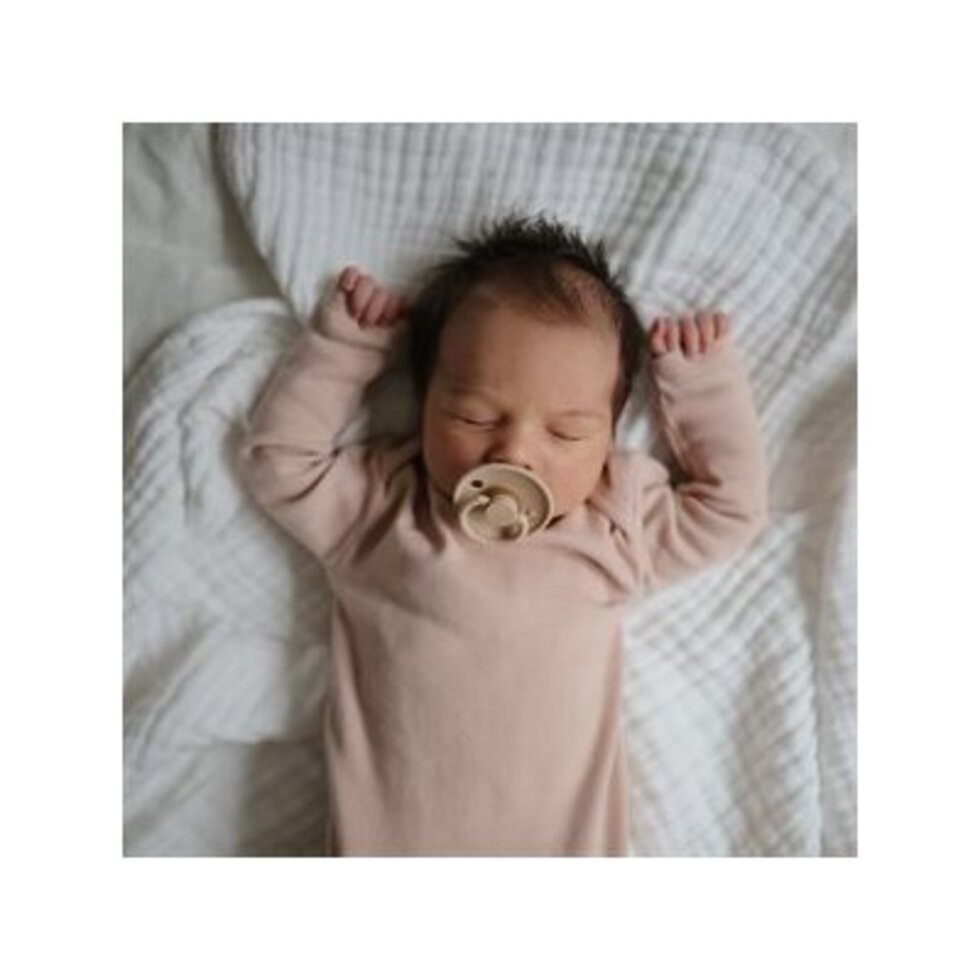 FRIGG 4-Pack Pacifiers - Round Silicone - Crystal Sparkle