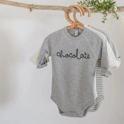 Grey Melange Chocolate Bodysuit