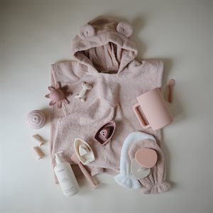 Poncho Towel Bear - Blush