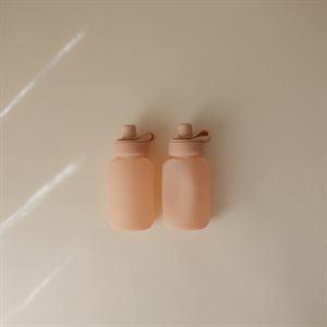 Mushie Silicone Puree Pouch 2-pack - Blush