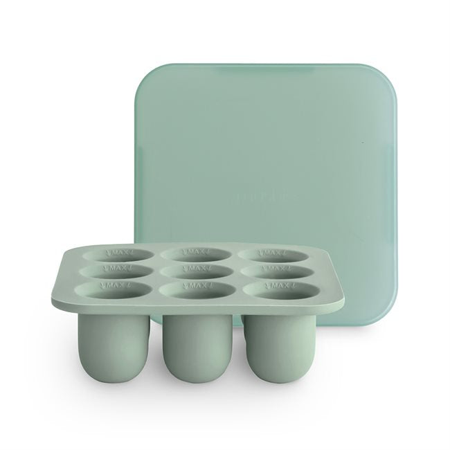 Mushie Fresh Food Feeder - Freezer Tray - Cambridge Blue