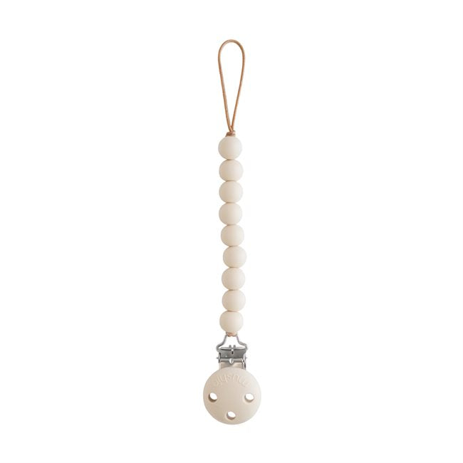 Mushie Silicone Pacifier Clip - Hera Shifting Sands
