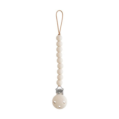 Mushie Silicone Pacifier Clip - Hera Shifting Sands