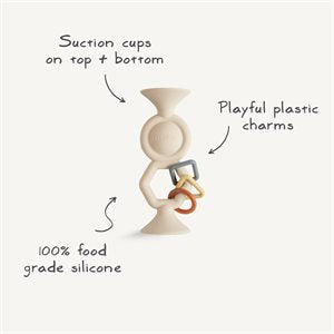 Mushie Suction Toy - HexaPop - Blush