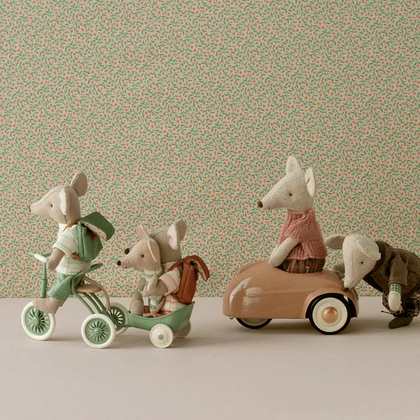Maileg Tricycle Trailer Mouse Green