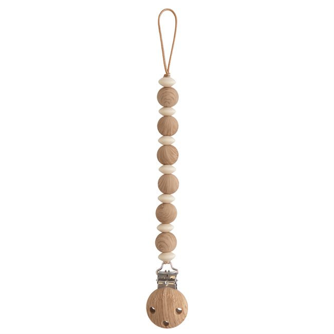 Pacifier Clip - Luna Faux Wood