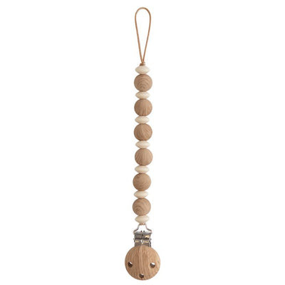 Pacifier Clip - Luna Faux Wood