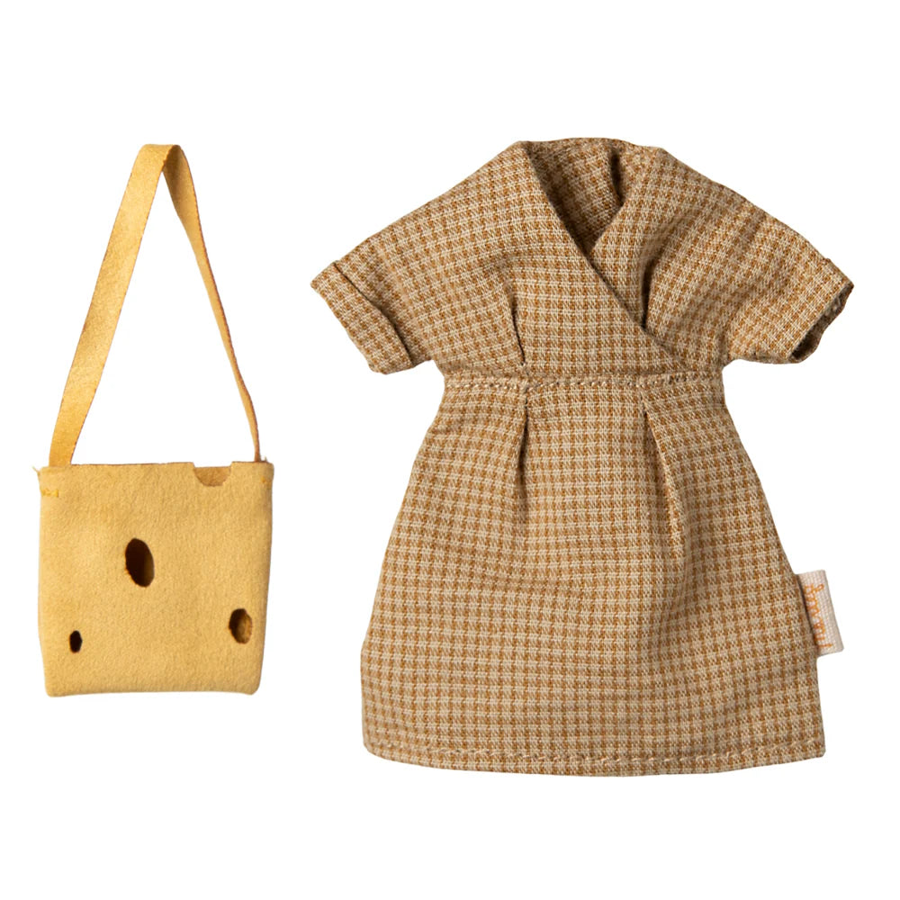Maileg, Dress and Bag, Mum Mouse