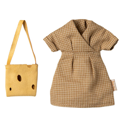 Maileg, Dress and Bag, Mum Mouse
