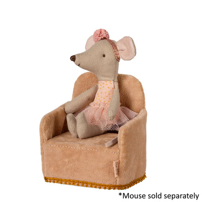 Maileg, Folding Chair, Mouse, Powder