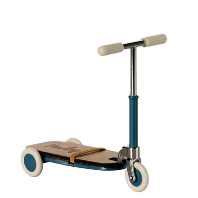 Maileg, Kick Board Scooter, Mouse, Blue