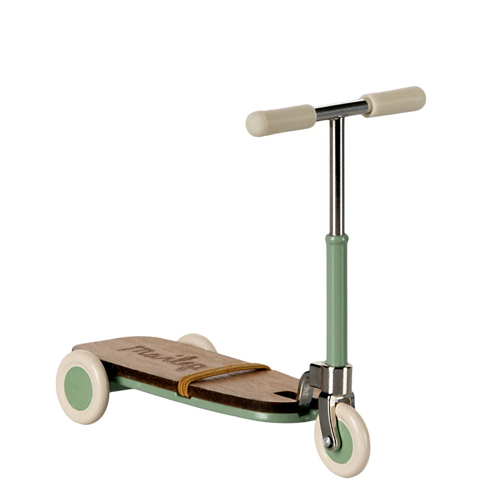Maileg, Kick Board Scooter, Mouse, Mint