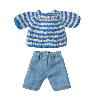 Maileg, Knitted Sweater and Pants, Big Brother Mouse