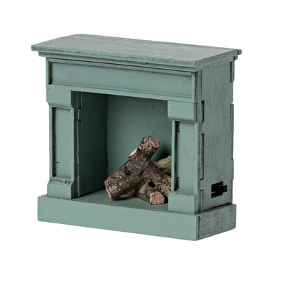 Maileg Miniature Fireplace Blue
