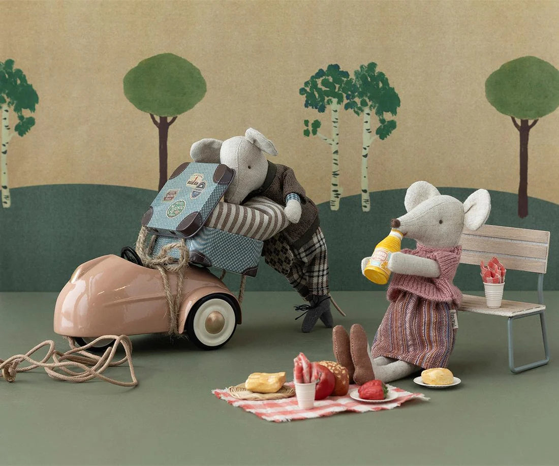 Maileg Picnic Set Mouse - Blue