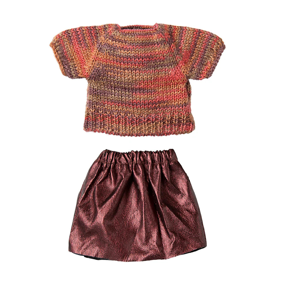 Maileg, Skirt and Knitted Blouse, Mum Mouse