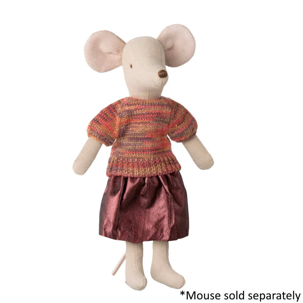 Maileg, Skirt and Knitted Blouse, Mum Mouse