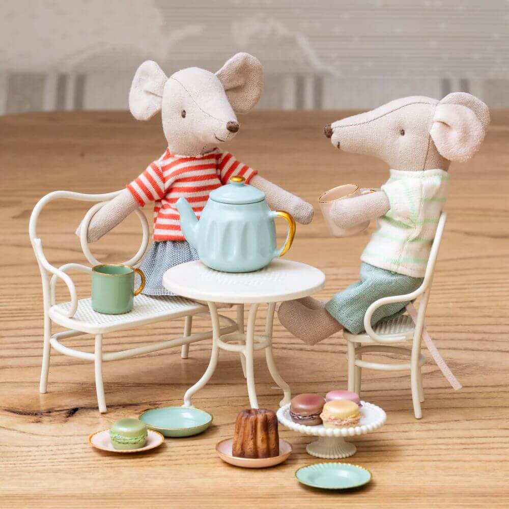 Maileg Cafe Set Mouse Small off-white