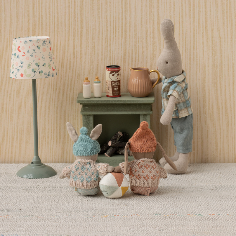 Maileg, Fireplace Miniature, Dusty Green 04