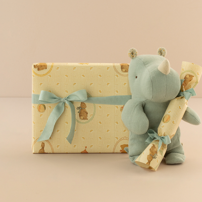 Maileg Gift Wrap - Bunnies and Teddies 10m