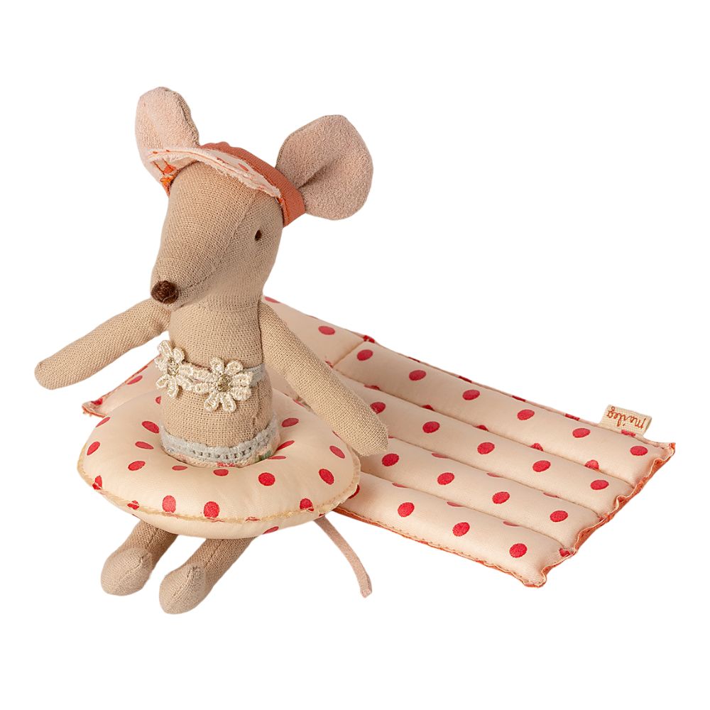 Maileg Mouse, Floatie Small, Red Dot