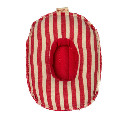 Maileg Mouse, Rubber Boat, Small, Red Stripes