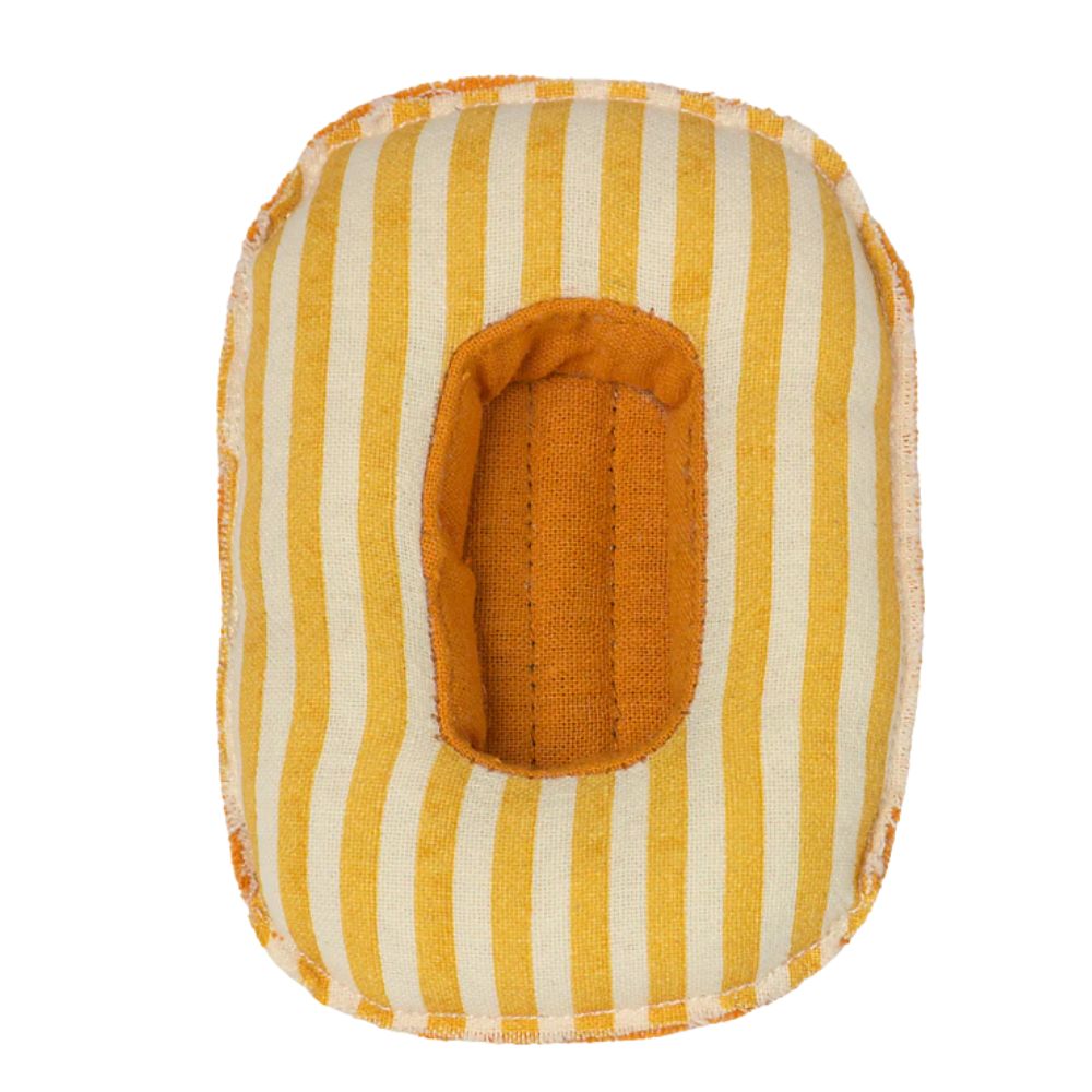Maileg Mouse, Rubber Boat, Yellow Stripe