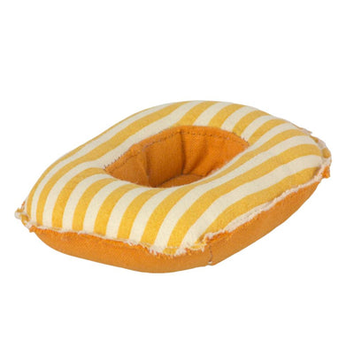 Maileg Mouse, Rubber Boat, Yellow Stripe