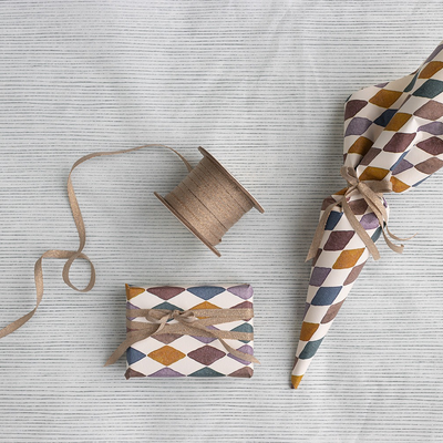 Maileg Ribbon 25m - Vintage Rose/ Gold