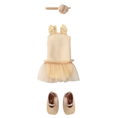 Maileg, Size 2, Ballet Suit and Skirt Cream