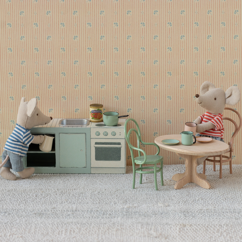 Maileg, Oval Dining Table Mouse, Nature 03