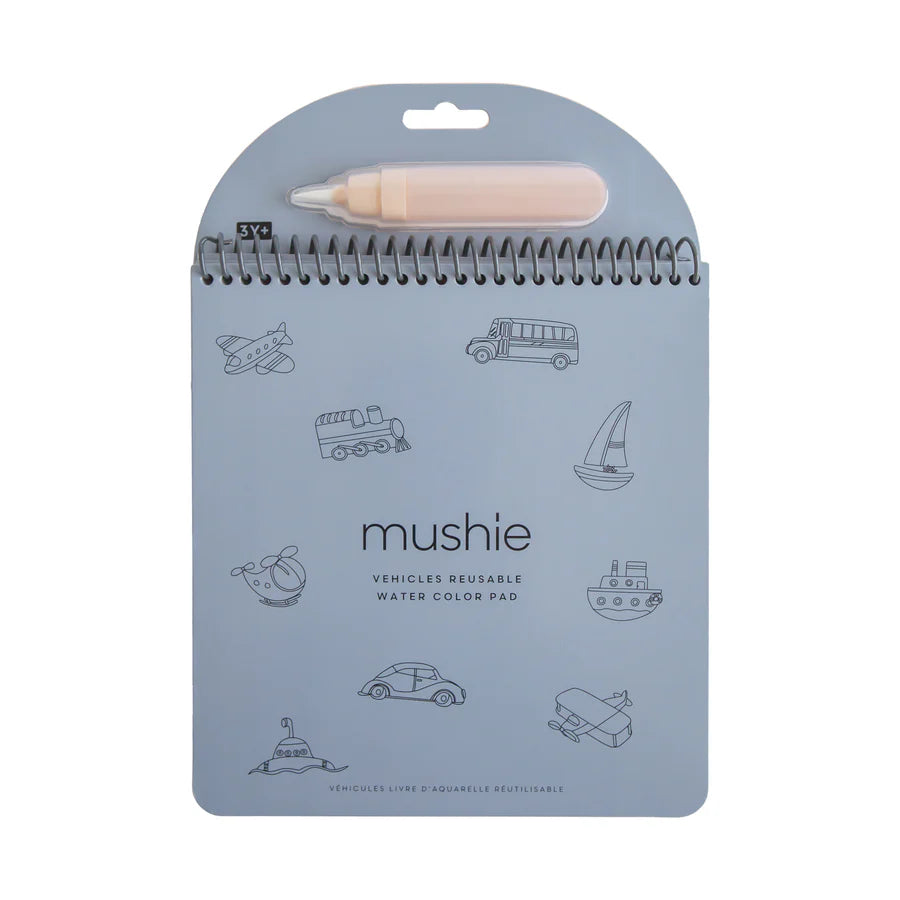 Mushie Reusable Water Color Pad - Vehicles