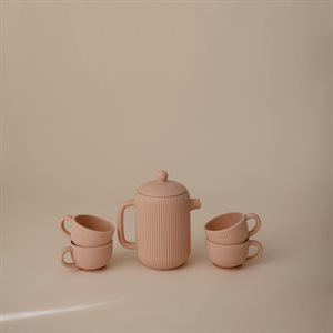 Mushie Silicone Play Tea Set - Blush