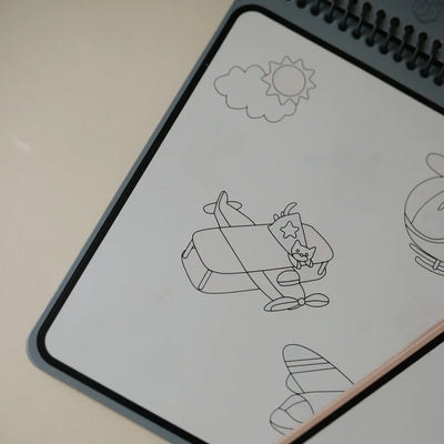 Mushie Reusable Water Color Pad - Vehicles