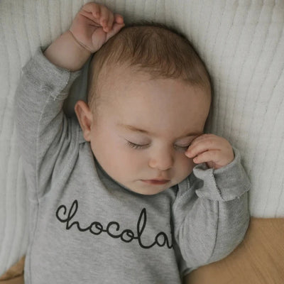 Grey Melange Chocolate Bodysuit