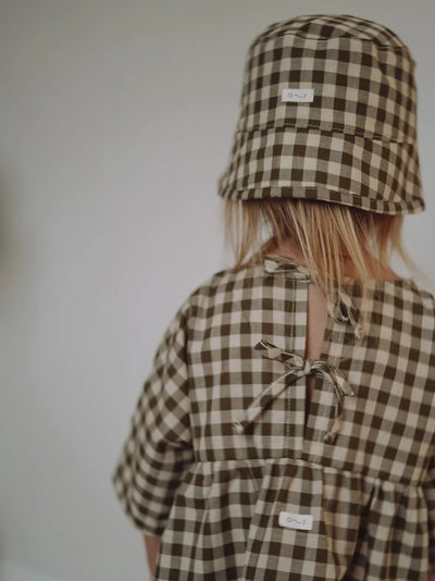 Olive Gingham Bella Dress – Pudgy Fingers