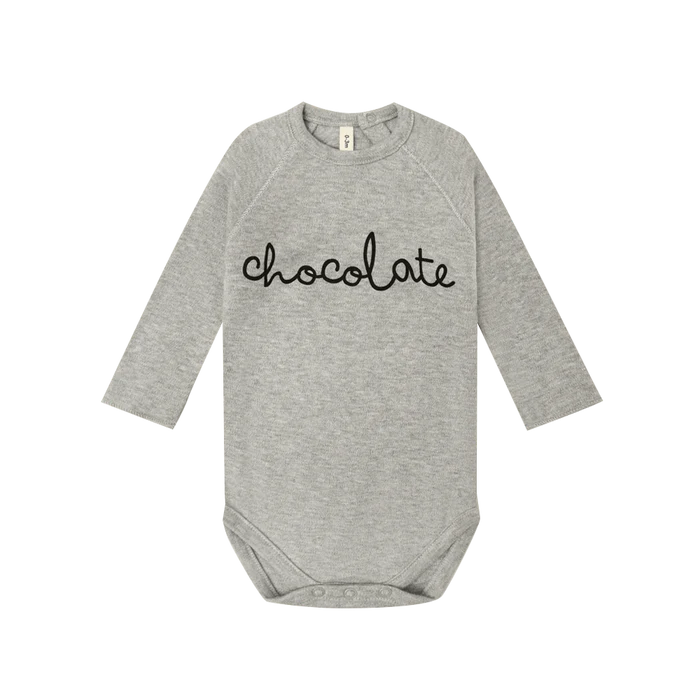 Grey Melange Chocolate Bodysuit