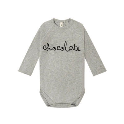 Grey Melange Chocolate Bodysuit