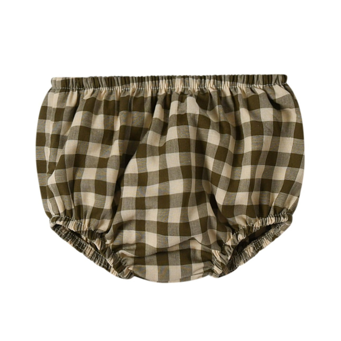 Olive Gingham Bloomers