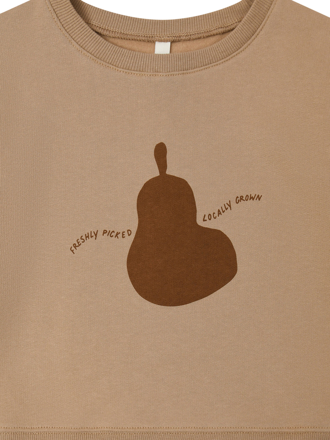 【organic zoo】 Pear Slogan Sweatshirt Pear Slogan Sweatshirt – Pudgy Fingers