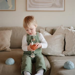Mushie Nesting Spheres Sensory Toy - Powder Blue